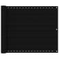 Preview: ARDEBO.de - Balkon-Sichtschutz Schwarz 75x600 cm HDPE