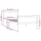 Preview: Massivholzbett Honigbraun Kiefer 90x200 cm