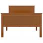 Preview: Massivholzbett Honigbraun Kiefernholz 100x200 cm
