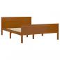 Preview: Massivholzbett Honigbraun Kiefernholz 120x200 cm
