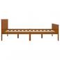 Preview: Massivholzbett Honigbraun Kiefernholz 120x200 cm