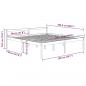 Preview: Seniorenbett Honigbraun 200x200 cm Massivholz Kiefer