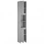 Preview: Badezimmerschrank Grau Sonoma 30x30x183,5 cm Holzwerkstoff