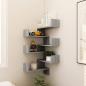 Preview: ARDEBO.de - Wand-Eckregale 2 Stk. Grau Sonoma 40x40x50 cm Holzwerkstoff