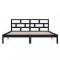 Preview: Massivholzbett Schwarz Kiefer 140x190 cm