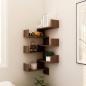 Preview: Wand-Eckregale 2 Stk. Braun Eiche 40x40x50 cm Holzwerkstoff