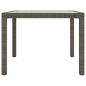 Preview: 3-tlg. Garten-Essgruppe mit Kissen Poly Rattan Grau