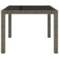 Preview: 3-tlg. Garten-Essgruppe mit Auflagen Poly Rattan Grau
