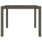 Preview: 3-tlg. Garten-Essgruppe mit Auflagen Poly Rattan Grau