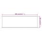 Preview: Senkrechtmarkise Blau 100x360 cm Oxford-Gewebe