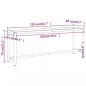 Preview: Werkbankgestell Mattschwarz und Mattrot 210x50x79 cm Metall