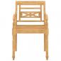Preview: 4-tlg. Garten-Lounge-Set Massivholz Teak