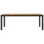 Preview: 7-tlg. Garten-Essgruppe mit Auflagen Poly Rattan Schwarz