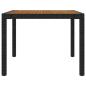 Preview: 7-tlg. Garten-Essgruppe mit Auflagen Poly Rattan Schwarz