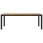 Preview: 7-tlg. Garten-Essgruppe mit Auflagen Poly Rattan Schwarz