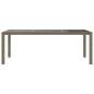 Preview: 7-tlg. Garten-Essgruppe mit Kissen Poly Rattan Grau
