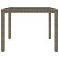 Preview: 7-tlg. Garten-Essgruppe mit Kissen Poly Rattan Grau
