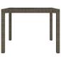 Preview: 5-tlg. Garten-Essgruppe mit Kissen Poly Rattan Grau