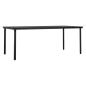 Preview: 7-tlg. Garten-Essgruppe mit Kissen Poly Rattan und Glas