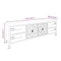 Preview: TV-Schrank Silbern 110x30x40 cm Eisen