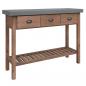 Preview: Konsolentisch 110x35x80 cm Massivholz Tanne