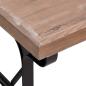 Preview: Esstisch 110x65x82 cm Massivholz Tanne und Eisen