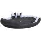 Preview: Hundekissen Wendbar und Waschbar Grau und Schwarz 150x120x25 cm