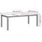 Preview: ARDEBO.de - 9-tlg. Garten-Essgruppe mit Kissen Poly Rattan Beige