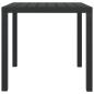 Preview: 5-tlg. Garten-Essgruppe mit Kissen Poly Rattan Schwarz