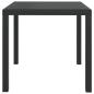 Preview: 5-tlg. Garten-Essgruppe mit Kissen Poly Rattan Grau