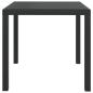 Preview: 3-tlg. Garten-Essgruppe mit Kissen Poly Rattan Grau