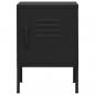 Preview: Nachttische 2 Stk. Schwarz 35x35x51 cm Stahl