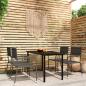 Preview: ARDEBO.de - 5-tlg. Garten-Essgruppe Grau