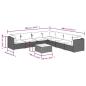 Preview: 8-tlg. Garten-Lounge-Set mit Kissen Poly Rattan Braun
