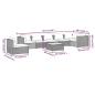 Preview: 8-tlg. Garten-Lounge-Set mit Kissen Poly Rattan Braun