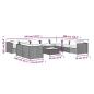 Preview: 11-tlg. Garten-Lounge-Set mit Kissen Braun Poly Rattan