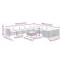 Preview: 11-tlg. Garten-Lounge-Set mit Kissen Poly Rattan Braun