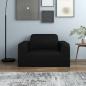Preview: ARDEBO.de - Stretch-Sofahusse Schwarz Polyester-Jersey  