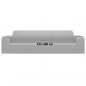 Preview: Stretch Sofahusse 4-Sitzer Grau Polyester-Jersey  