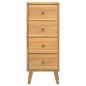 Preview: Kommode 40x30x100 cm Massivholz Teak