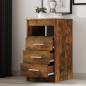 Preview: Sideboard mit Schubladen Räuchereiche 40x50x76 cm Holzwerkstoff