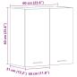 Preview: Hängeschrank Braun Eichen-Optik 60x31x60 cm Holzwerkstoff