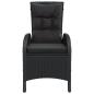 Preview: 3-tlg. Garten-Bistro-Set Poly Rattan Schwarz
