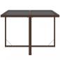 Preview: 9-tlg. Garten-Essgruppe mit Kissen Poly Rattan Braun