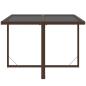 Preview: 9-tlg. Garten-Essgruppe mit Kissen Poly Rattan Braun
