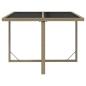 Preview: 5-tlg. Garten-Essgruppe mit Kissen Poly Rattan Beige