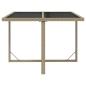 Preview: 9-tlg. Garten-Essgruppe mit Kissen Poly Rattan Beige