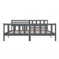 Preview: Massivholzbett Grau 200x200 cm