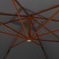 Preview: Ampelschirm mit Holzmast 400x300 cm Anthrazit 