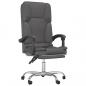 Preview: Bürostuhl mit Massagefunktion Grau Kunstleder